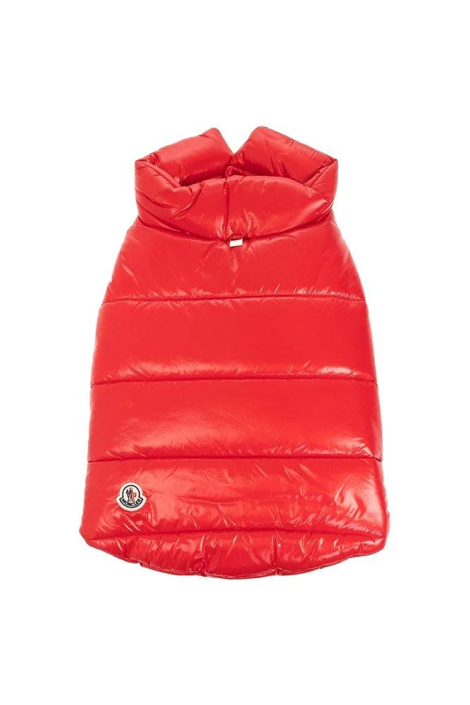 Moncler X Poldo Dog Couture Logo Patch Pet Vest