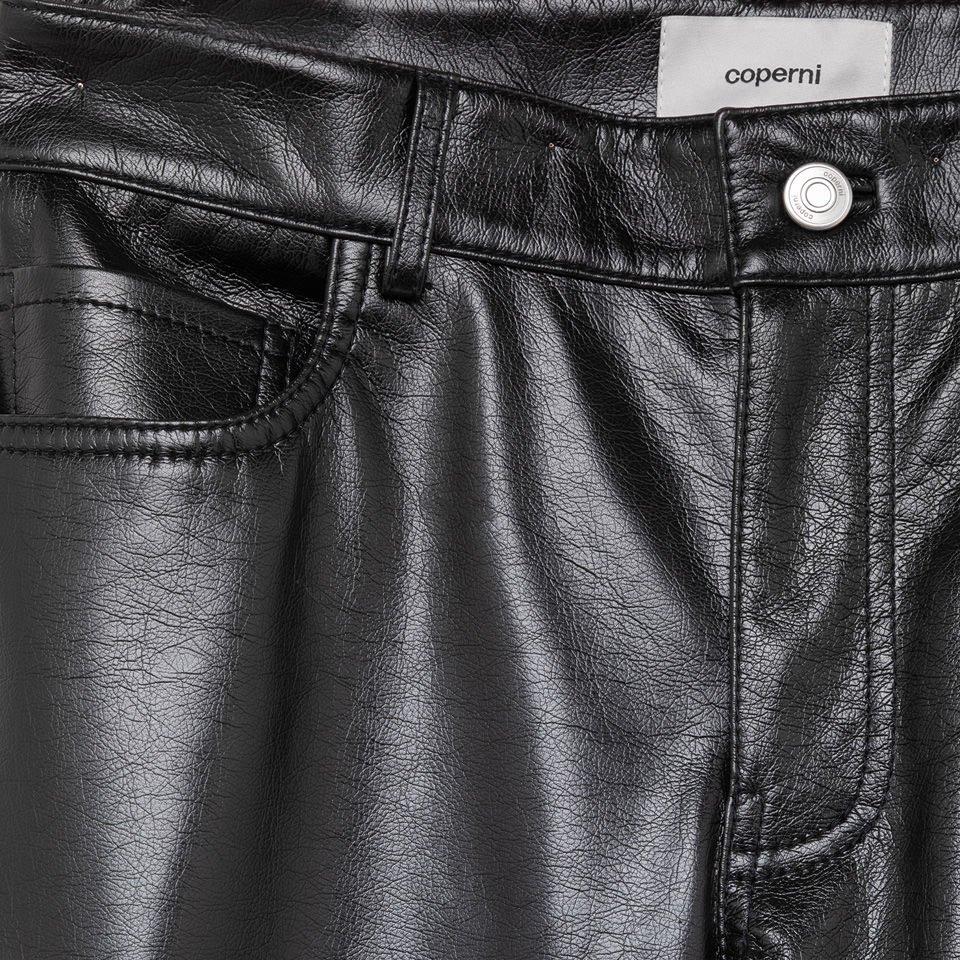 Coperni High Waist Fauc Leather Trousers