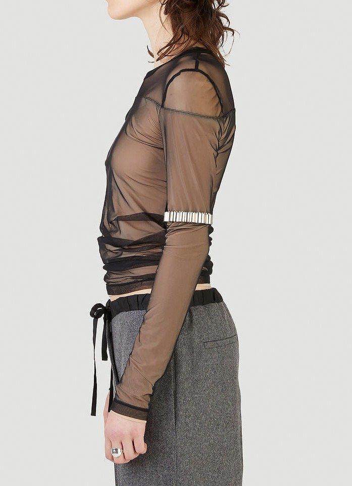 Helmut Lang Tulle Layered Top