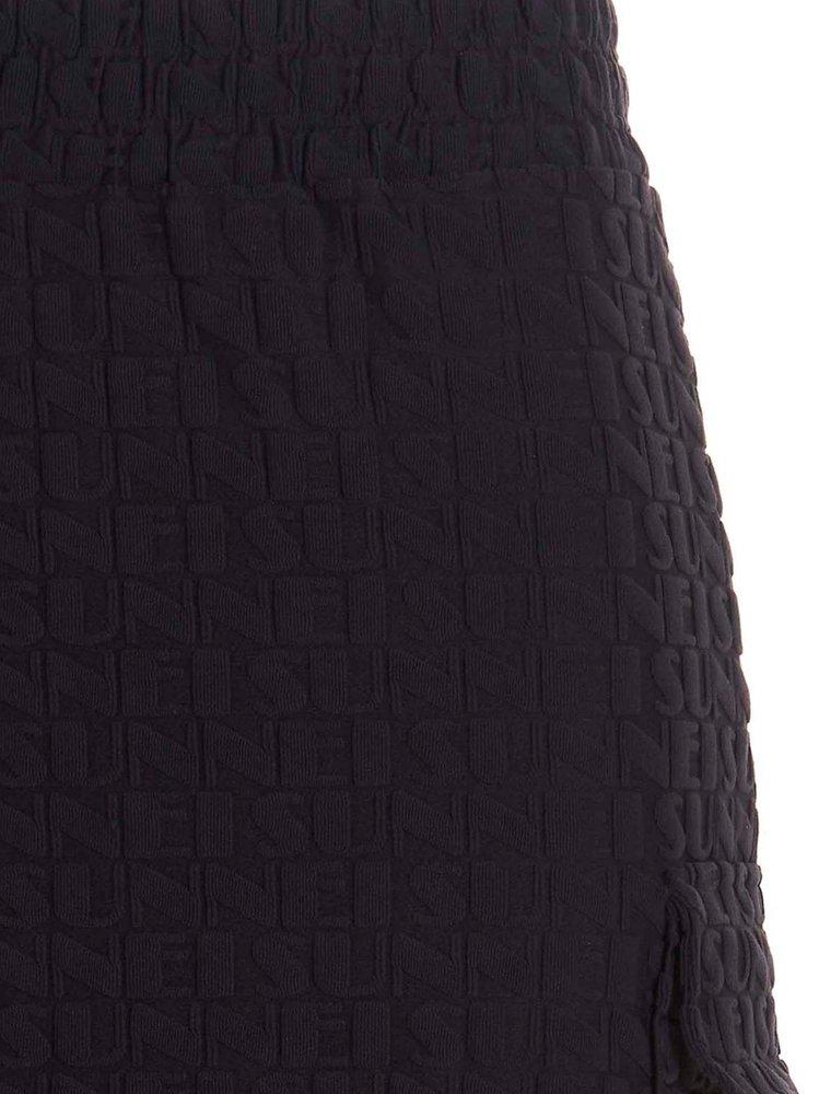 Sunnei Logo Jacquard Midi Skirt