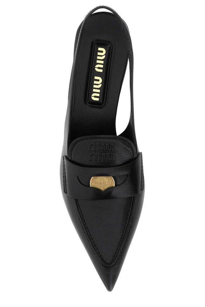 Miu Miu Pointed Toe Slingback Pumps