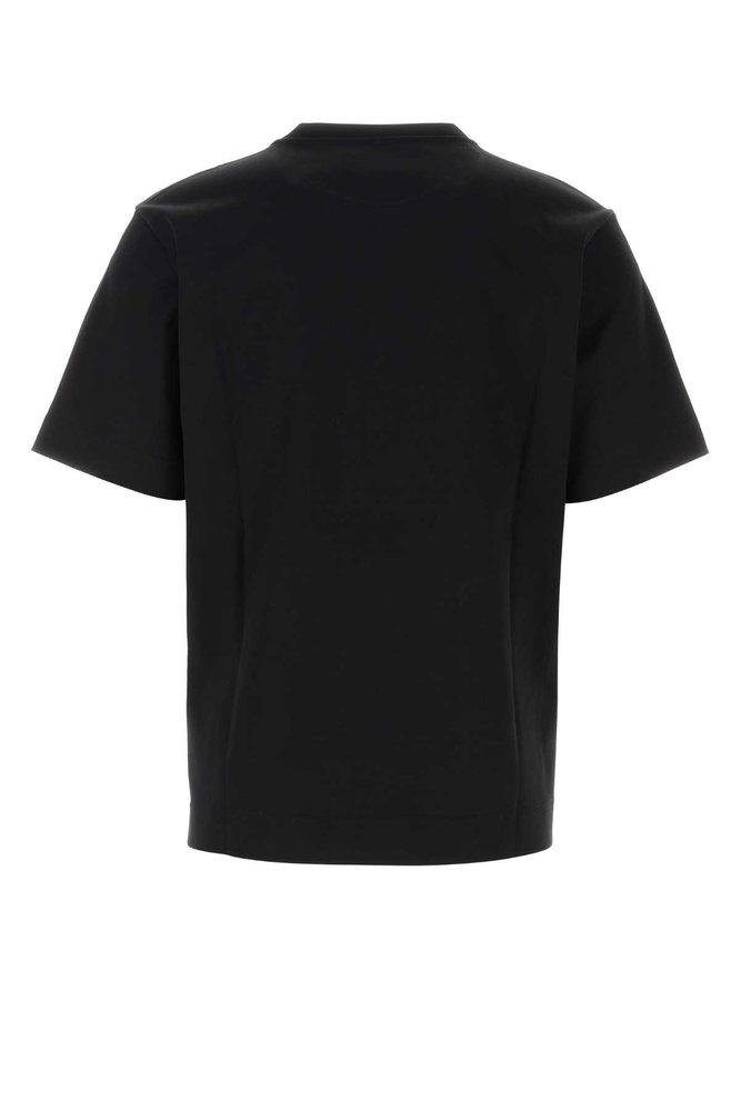 Fendi Logo Embroidered Crewneck T-Shirt