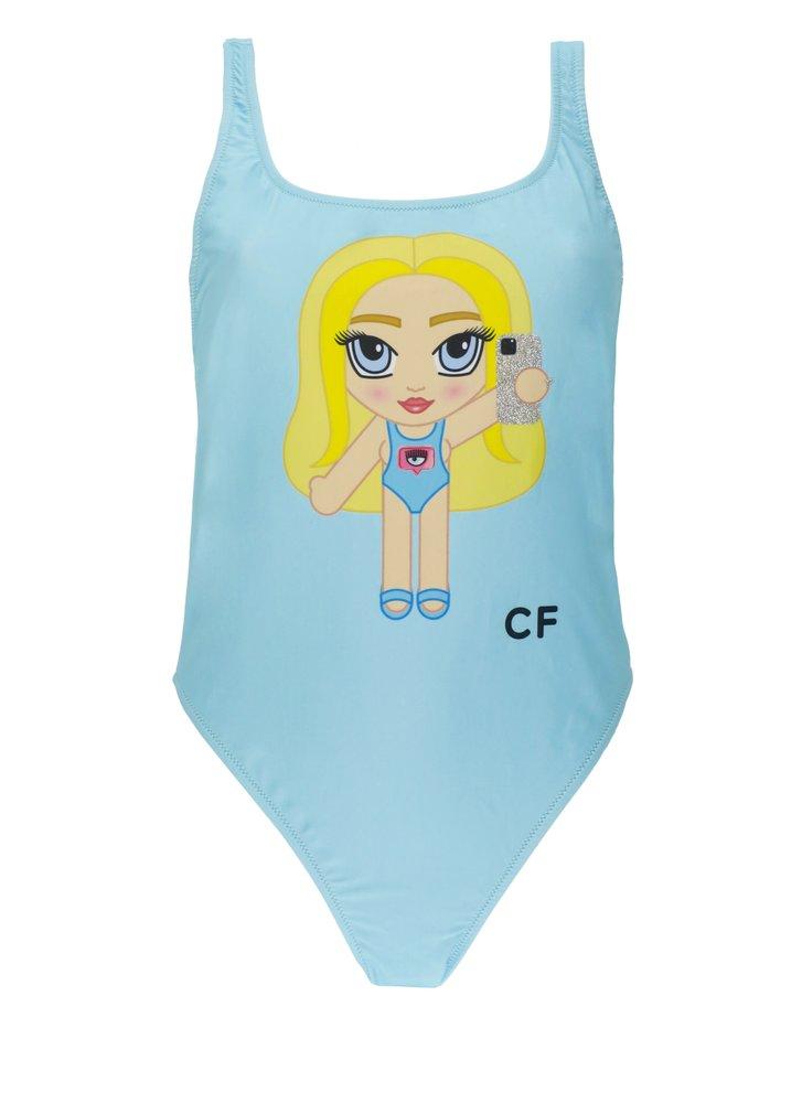 Chiara Ferragni Printed One-Piece Swimsuit