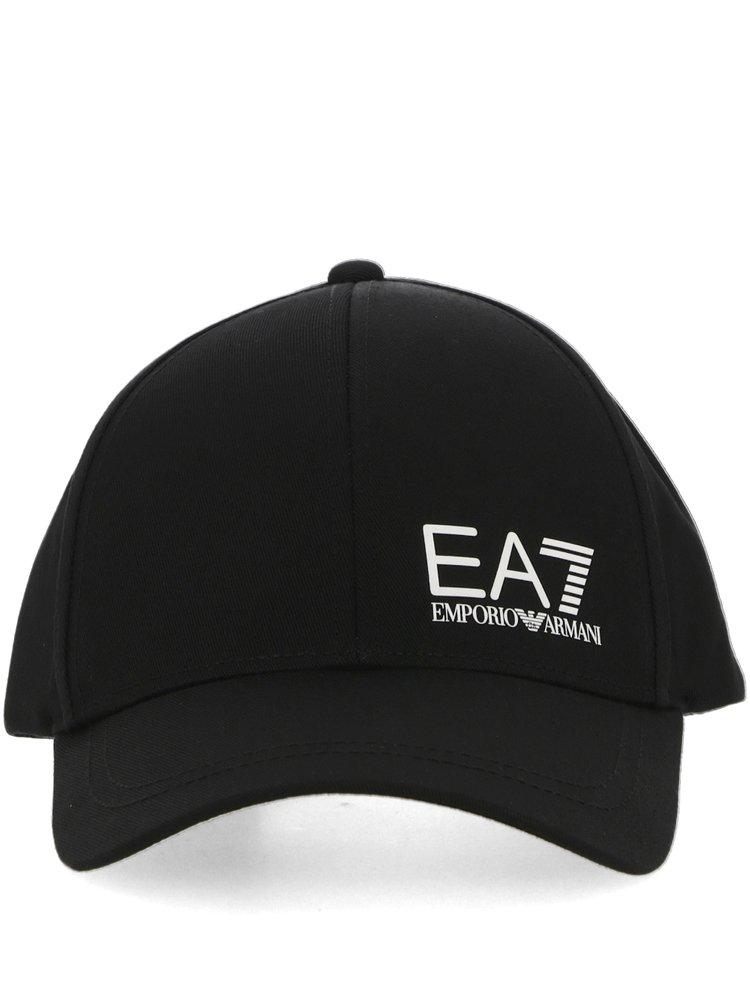 Ea7 Emporio Armani Logo Printed Baseball Hat