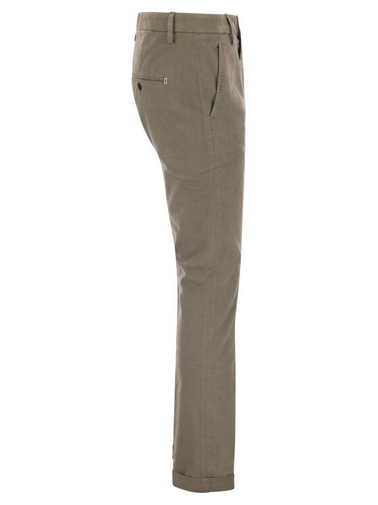 Dondup Mid Rise Slim Fit Trousers