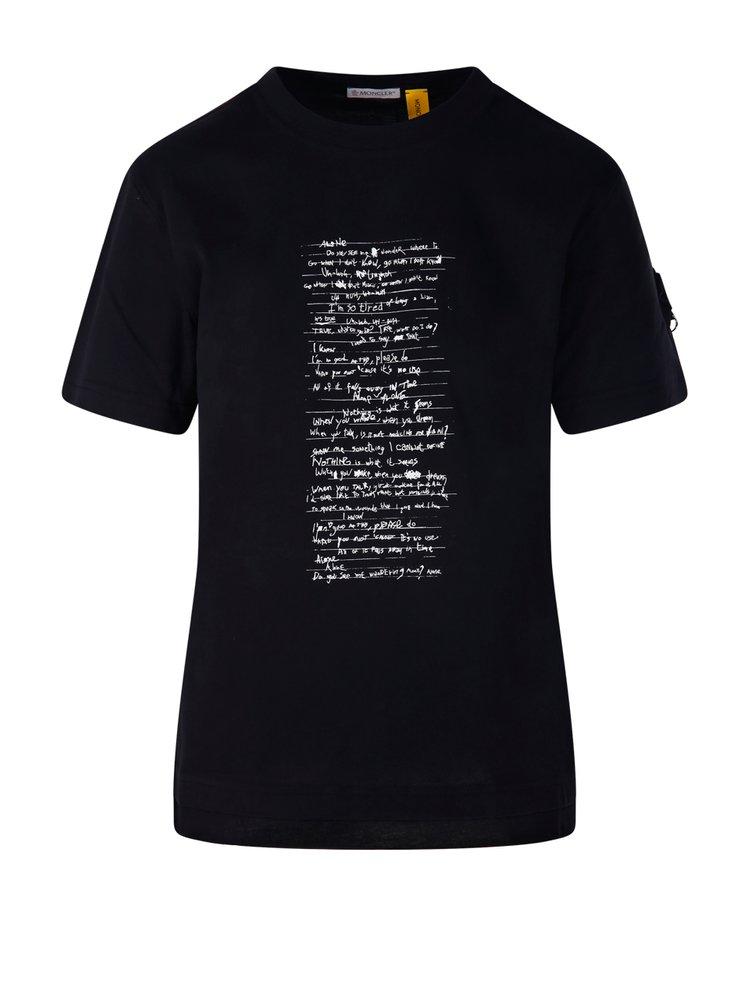 Moncler X Willow Smith Lyrics Printed T-Shirt