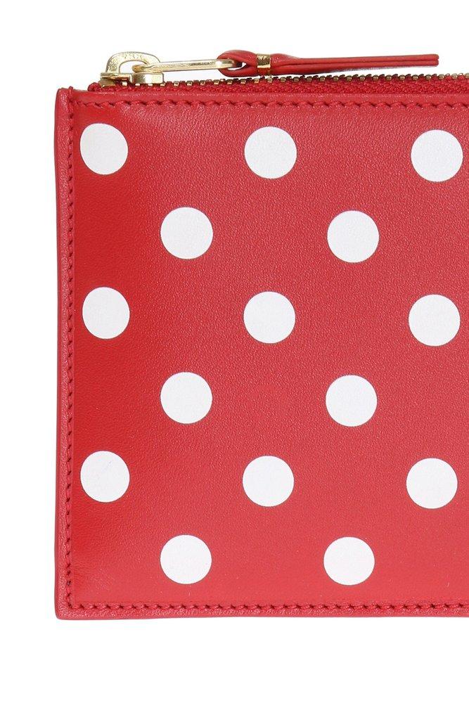 Comme des Garçons Wallet Dot Printed Zipped Wallet