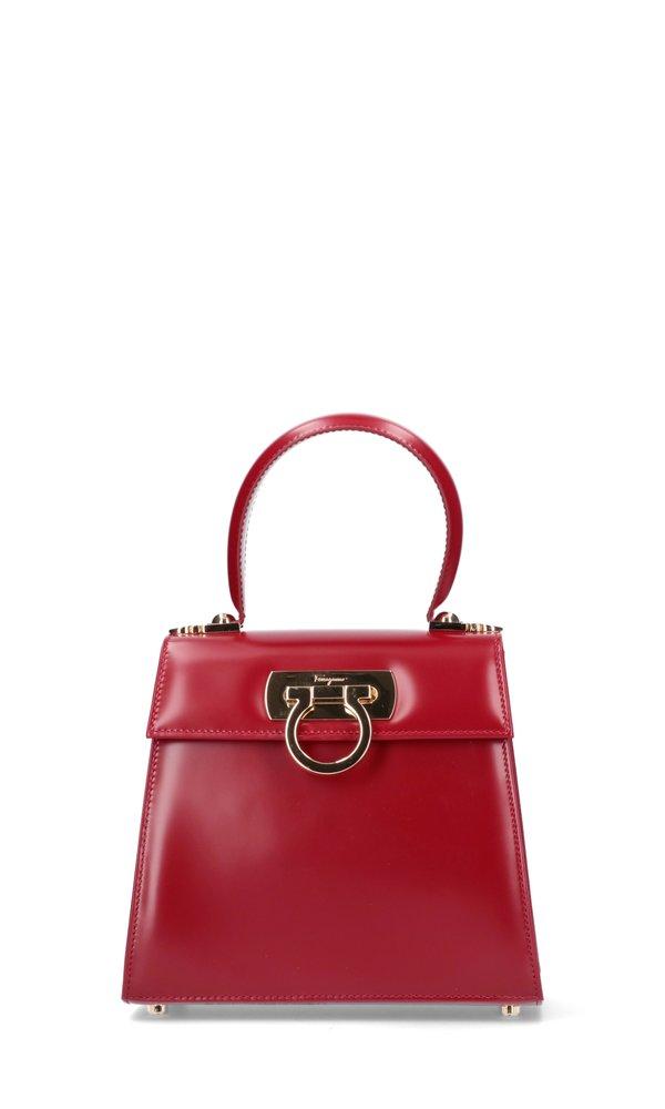 Ferragamo Logo Plaque Tote Bag