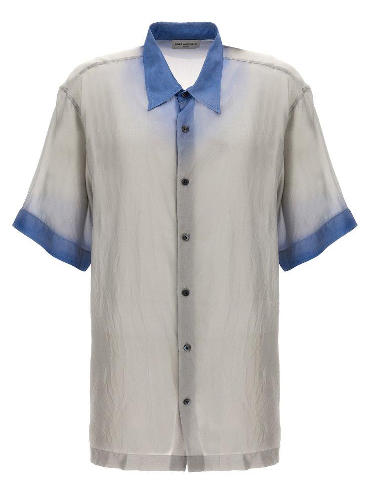 Dries Van Noten Cassidye Tie-Dyed Short-Sleeved Shirt