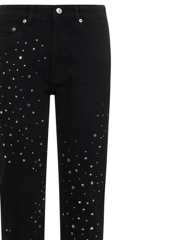 Chiara Ferragni Straight-Leg Mid-Rise Trousers