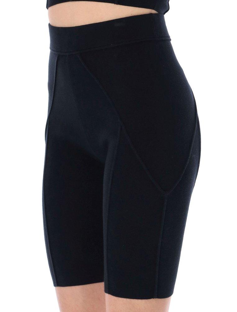 Helmut Lang Ribbed Knit Cycling Shorts