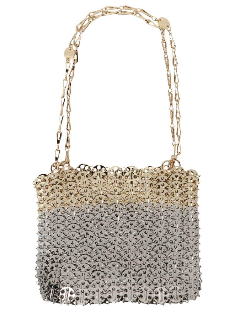 Paco Rabanne 1969 Skyline Metallic Effect Tote Bag