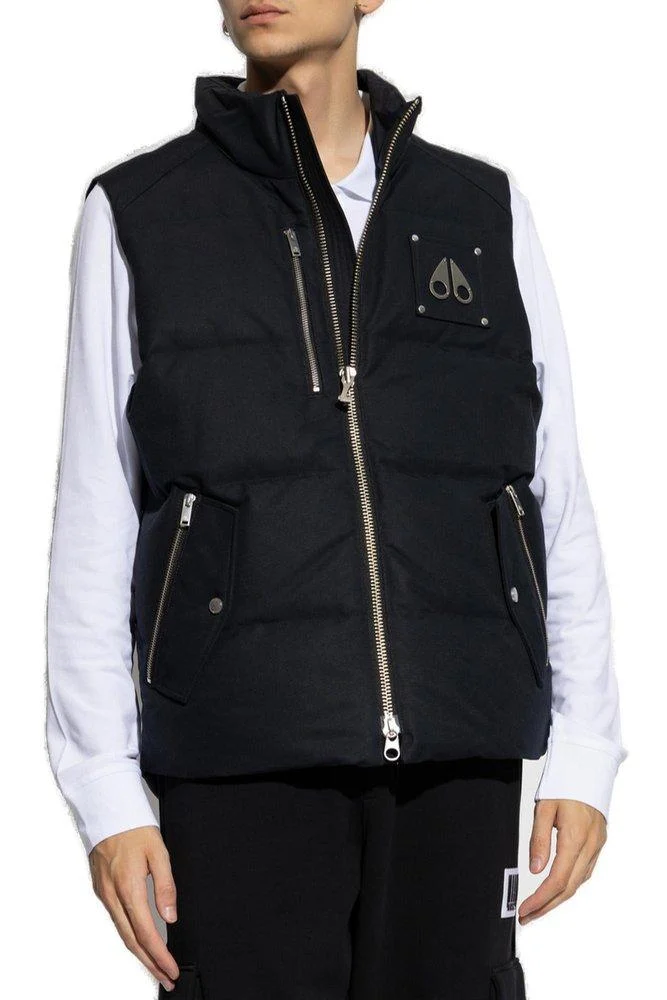 Moose Knuckles Westmount Logo Plaque Vest