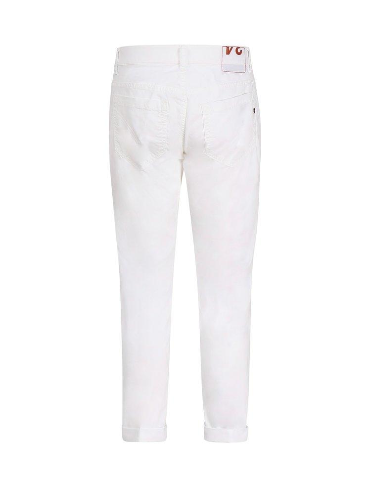 Dondup Logo Patch Straight Leg Trousers