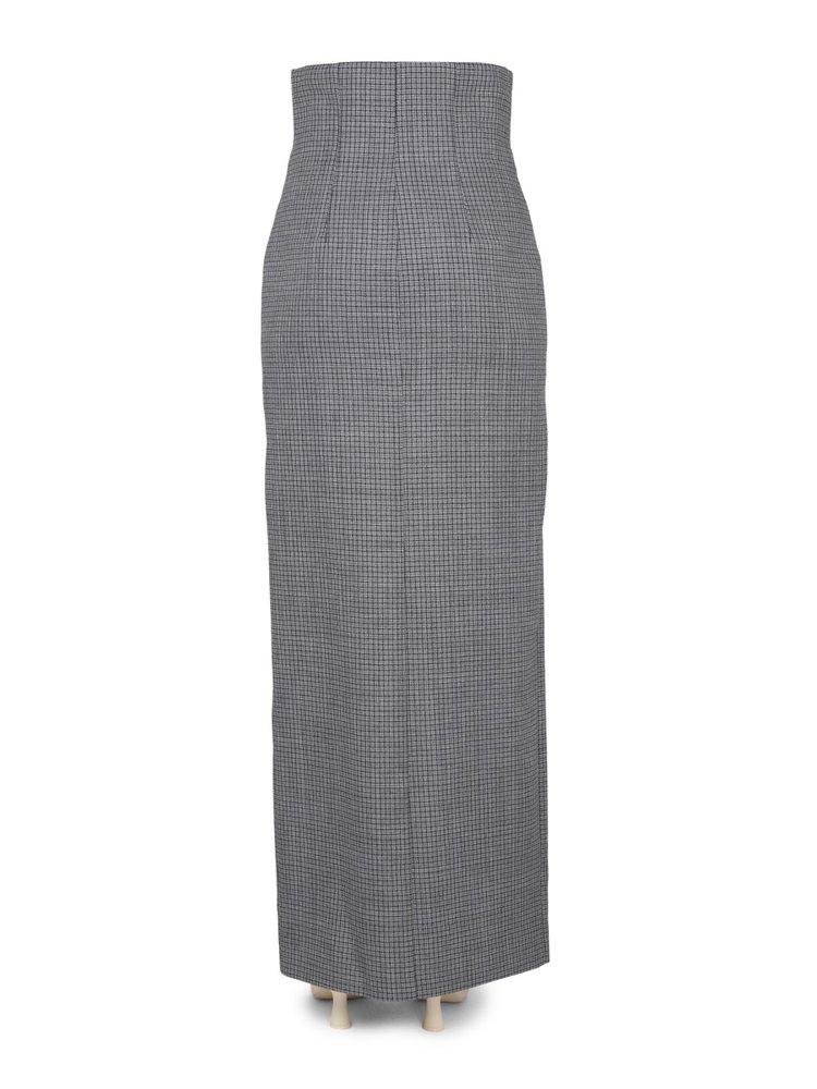 Philosophy Di Lorenzo Serafini Cut-Out Checked Skirt