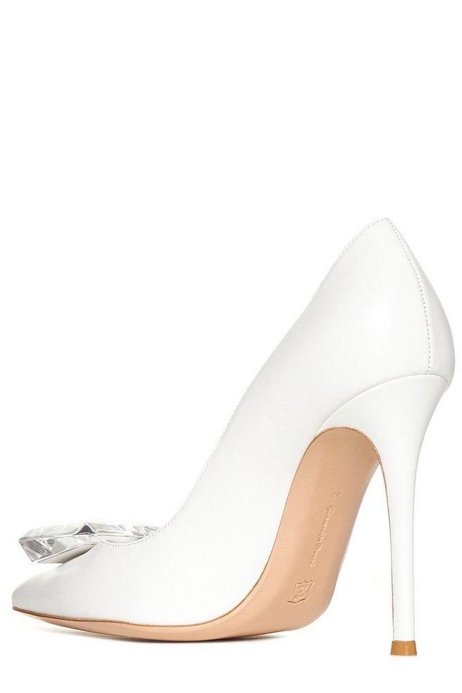 Gianvito Rossi Embellished Pointed-Toe Pumps