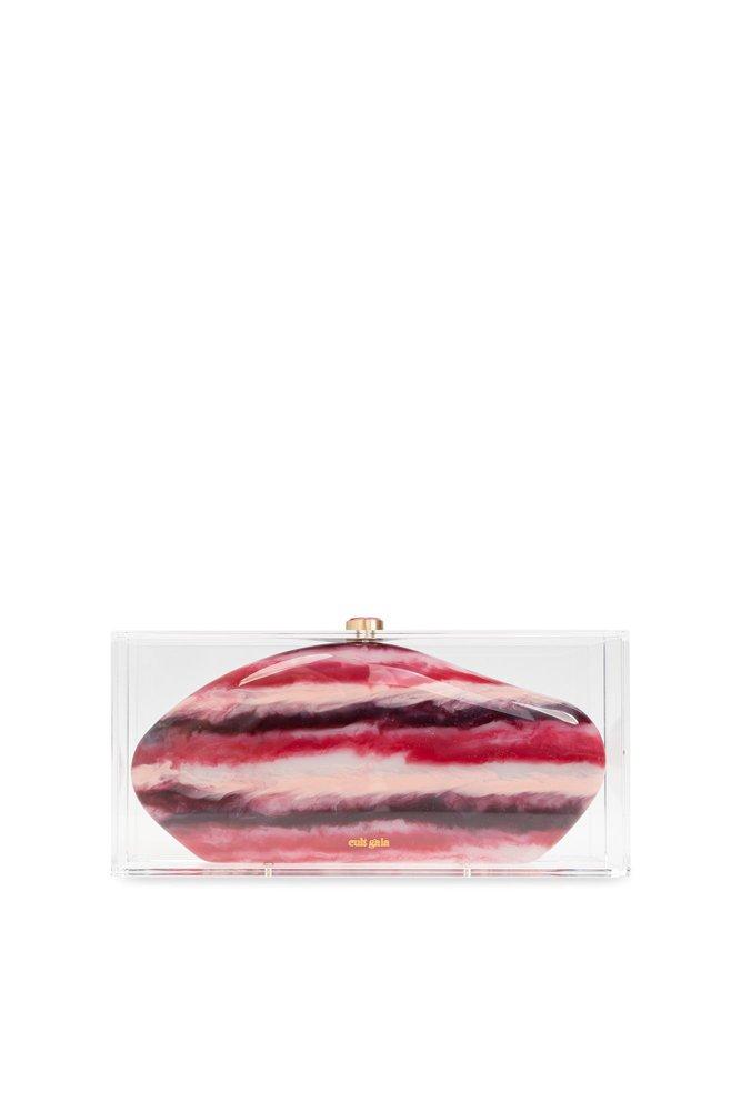 Cult Gaia Annika Logo Engraved Clutch Bag