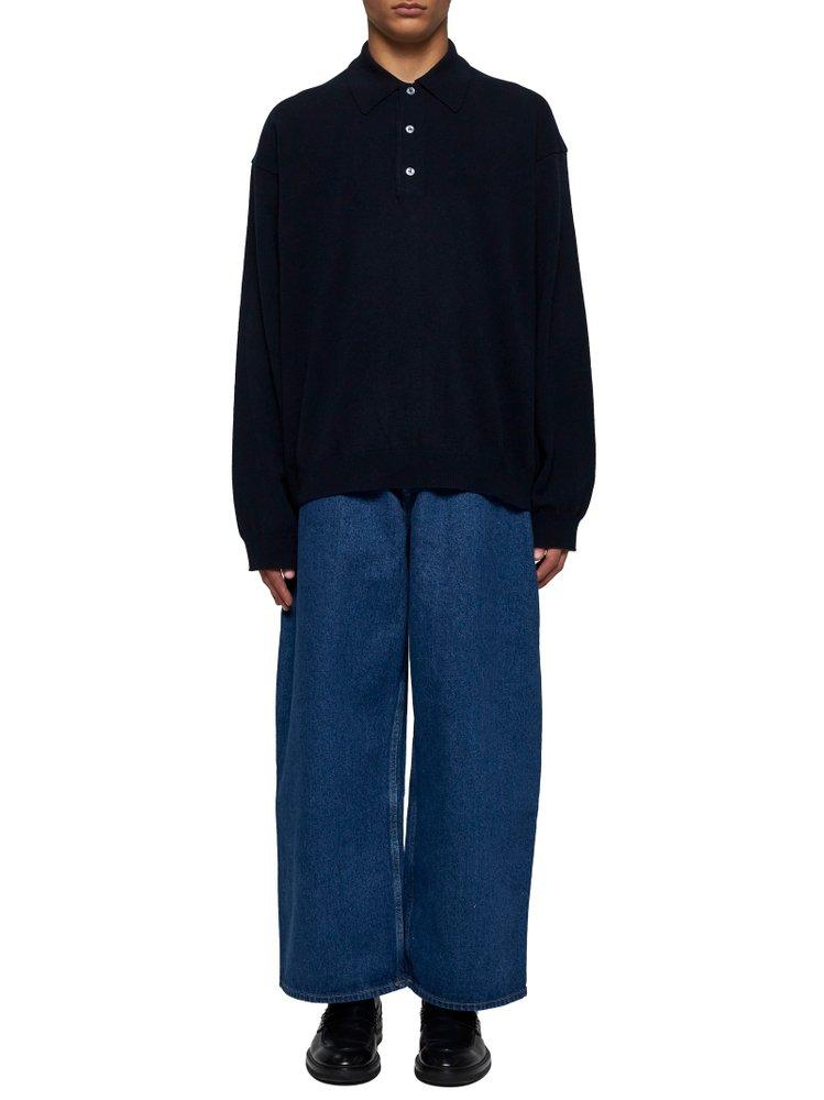 Studio Nicholson Noe Knitted Polo Jumper