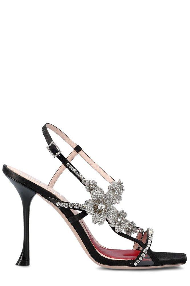 Roger Vivier Bouquet Flower Heeled Sandals