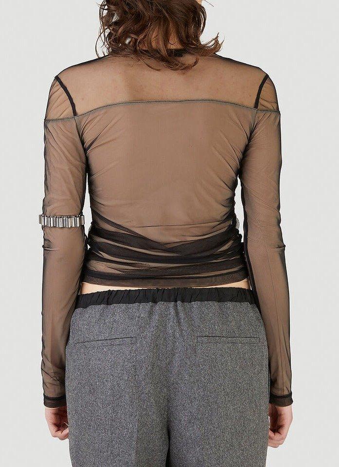 Helmut Lang Tulle Layered Top