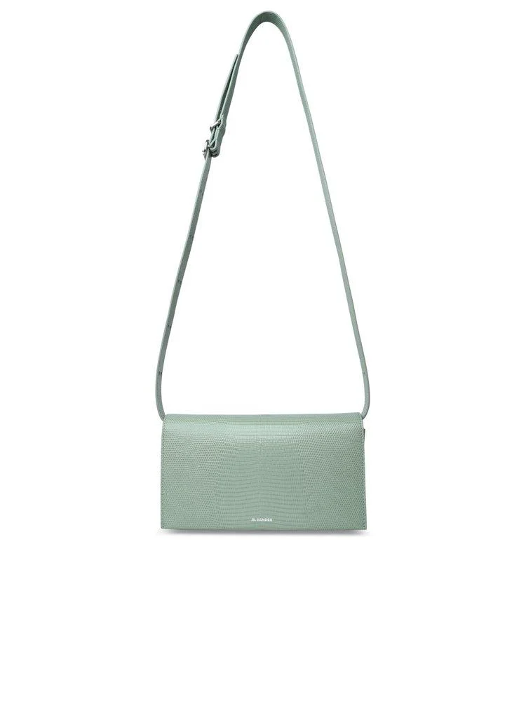 Jil Sander 'All-Day' Pastel Green Calf Leather Bag Woman