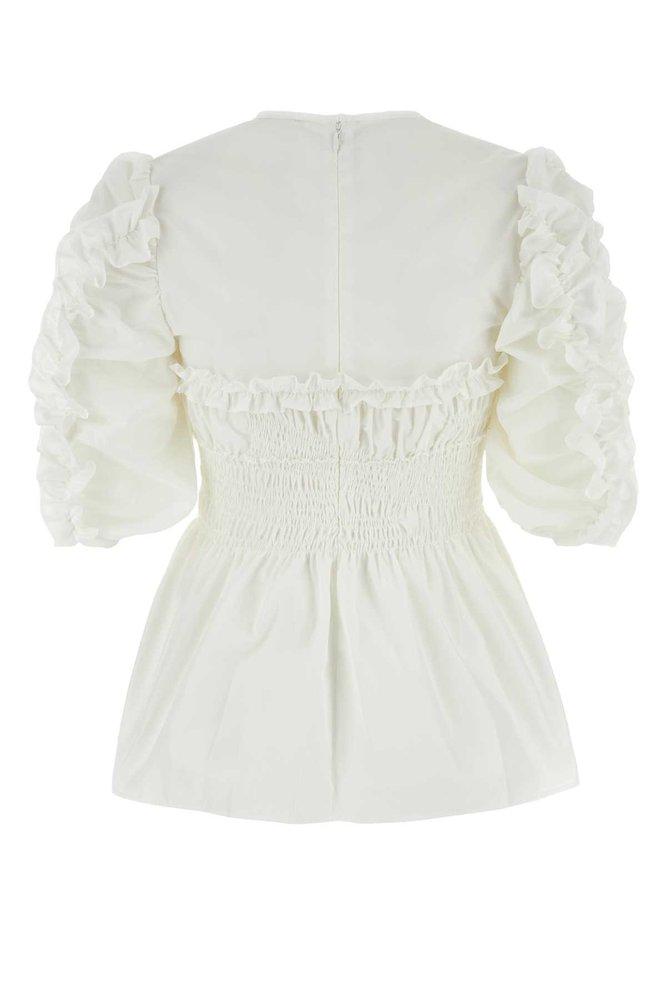 Cecilie Bahnsen Ruffled Puff Sleeved Blouse