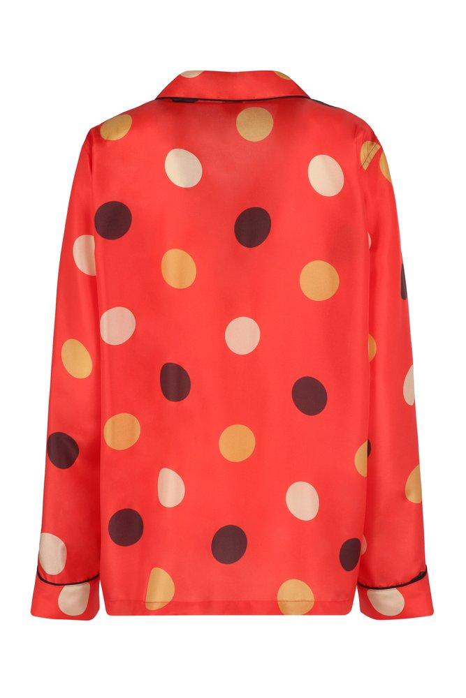 Aspesi Polka Dot Printed Buttoned Shirt