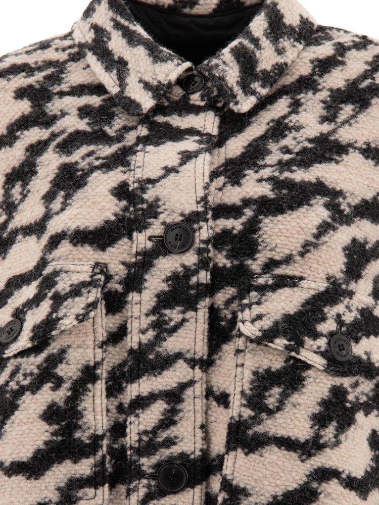 Isabel Marant Étoile Fontizi Patterned Buttoned Coat