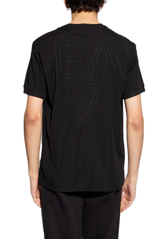 Ea7 Emporio Armani Logo-Appliqué Crewneck T-Shirt