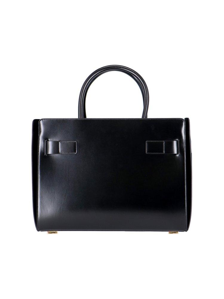 Ferragamo Gancini Buckle Large Top Handle Bag