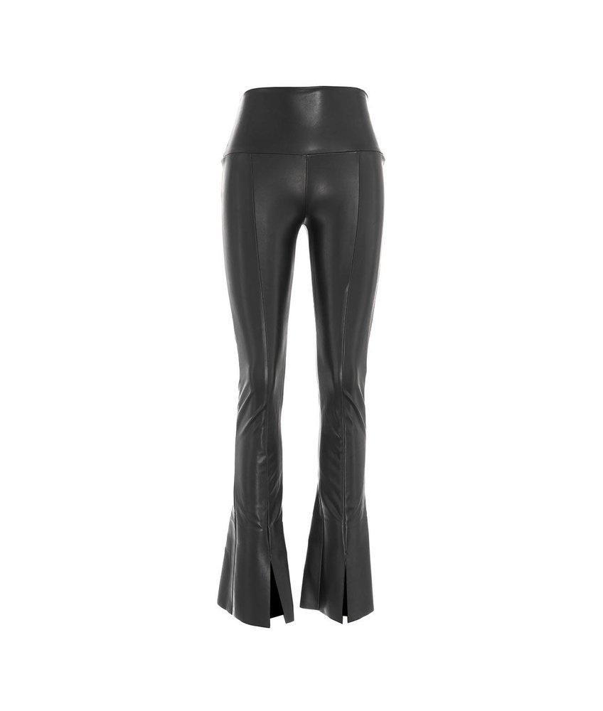 Norma Kamali Slit Bottom Flared Pants