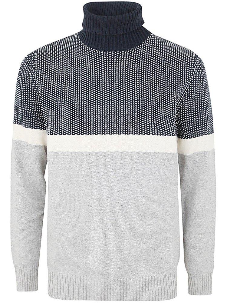 Barbour Bream Bream Color Blocked Roll Neck Jumper