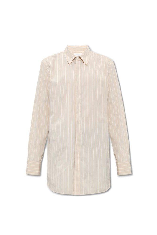 Jil Sander Striped Long-Sleeved Shirt