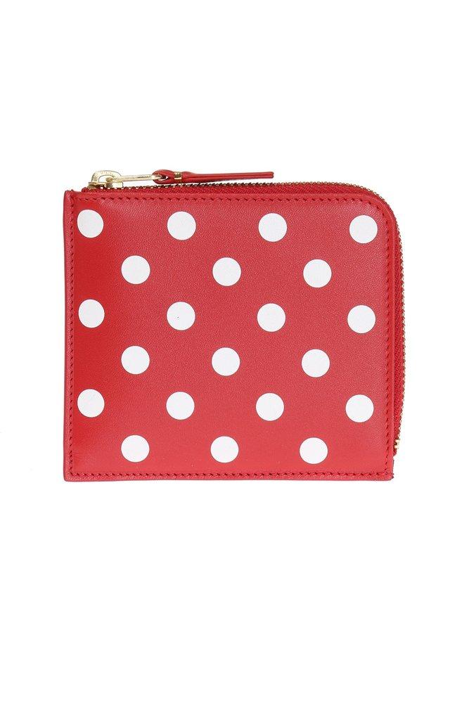 Comme des Garçons Wallet Dot Printed Zipped Wallet