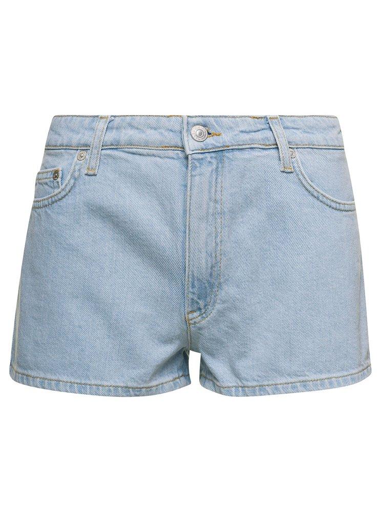 Chiara Ferragni Logo Embroidered Denim Shorts