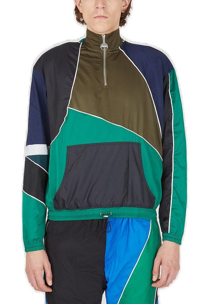 Ahluwalia Colour-Block Half-Zip Sport Sweatshirt