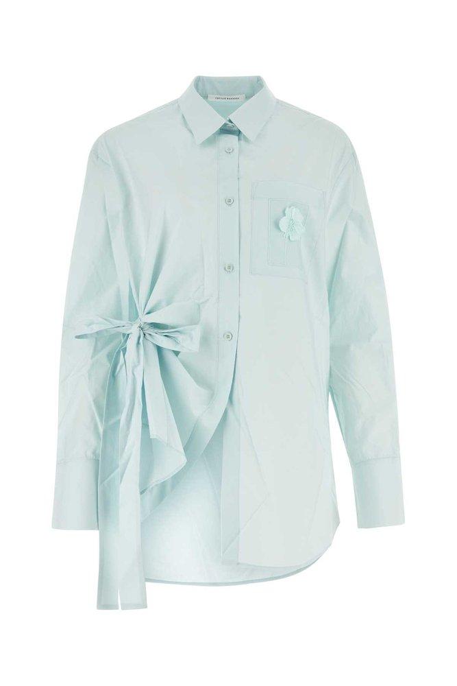 Cecilie Bahnsen Bow Embellished Poplin Shirt