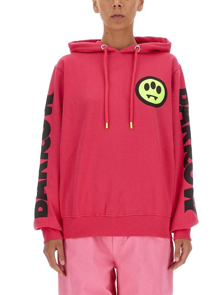 Barrow Logo Print Drawstring Hoodie