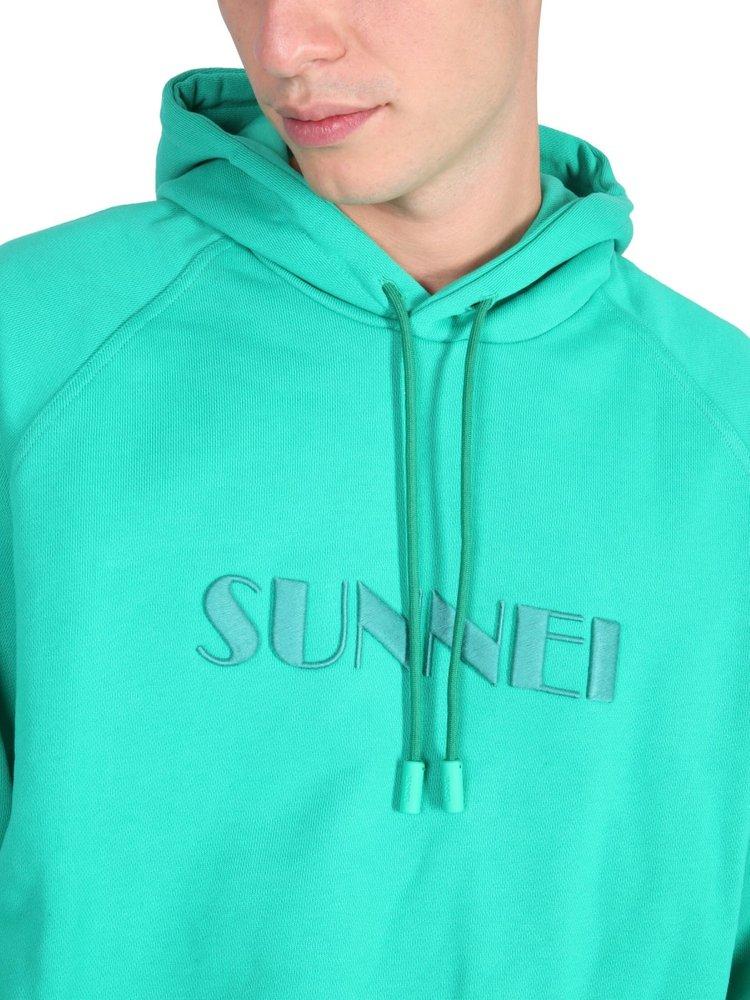 Sunnei Logo-Embroidered Hoodie