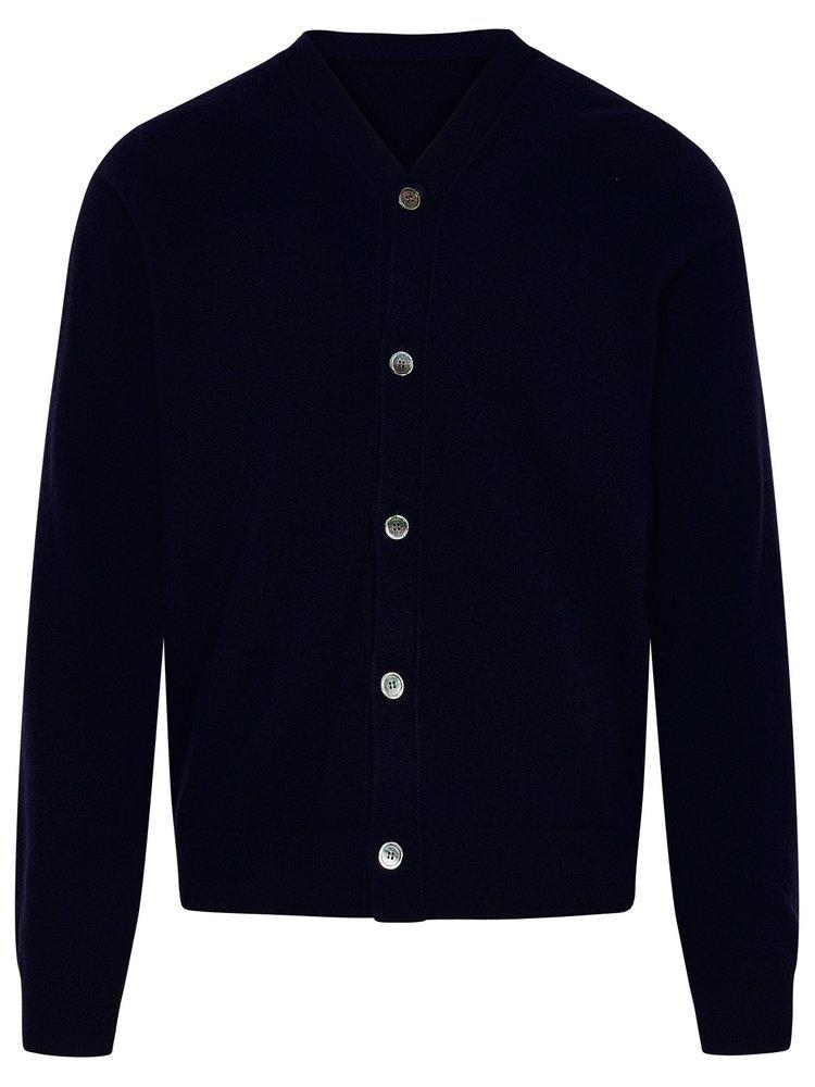 Comme des Garçons Shirt V-Neck Long-Sleeved Cardigan