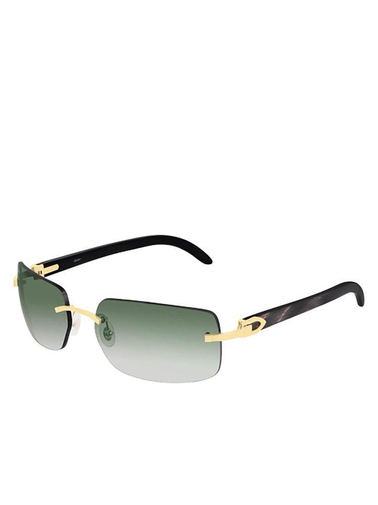 Cartier Rectangle Framed Sunglasses