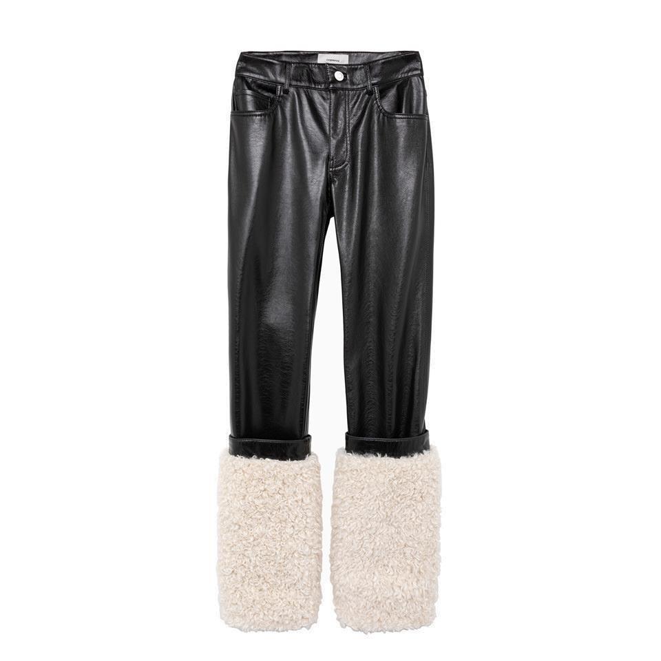 Coperni High Waist Fauc Leather Trousers