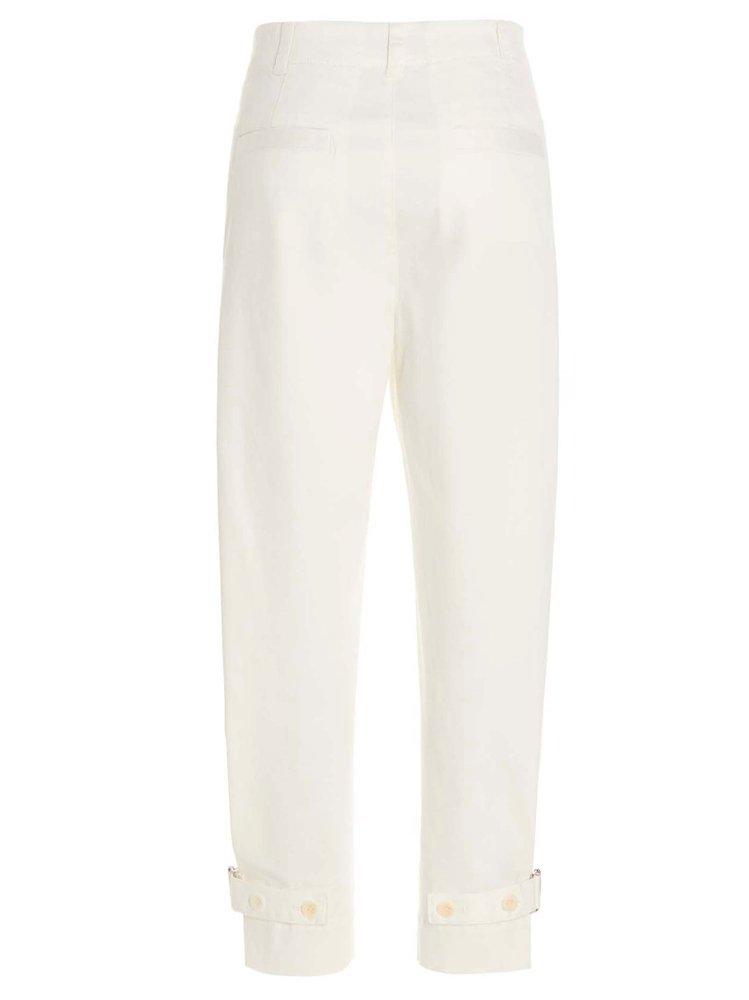 Proenza Schouler White Label Cropped Twill Trousers