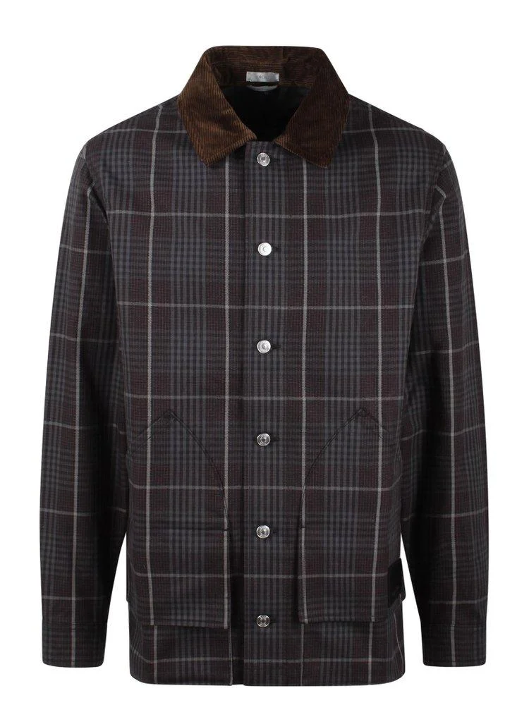 Dior Homme Checked Long-Sleeved Jacket