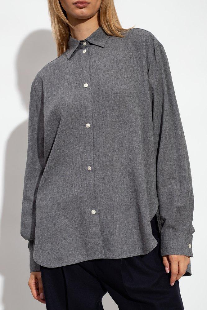 Totême Collared Long-Sleeve Shirt