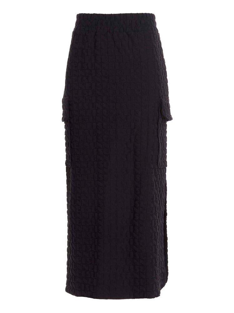 Sunnei Logo Jacquard Midi Skirt