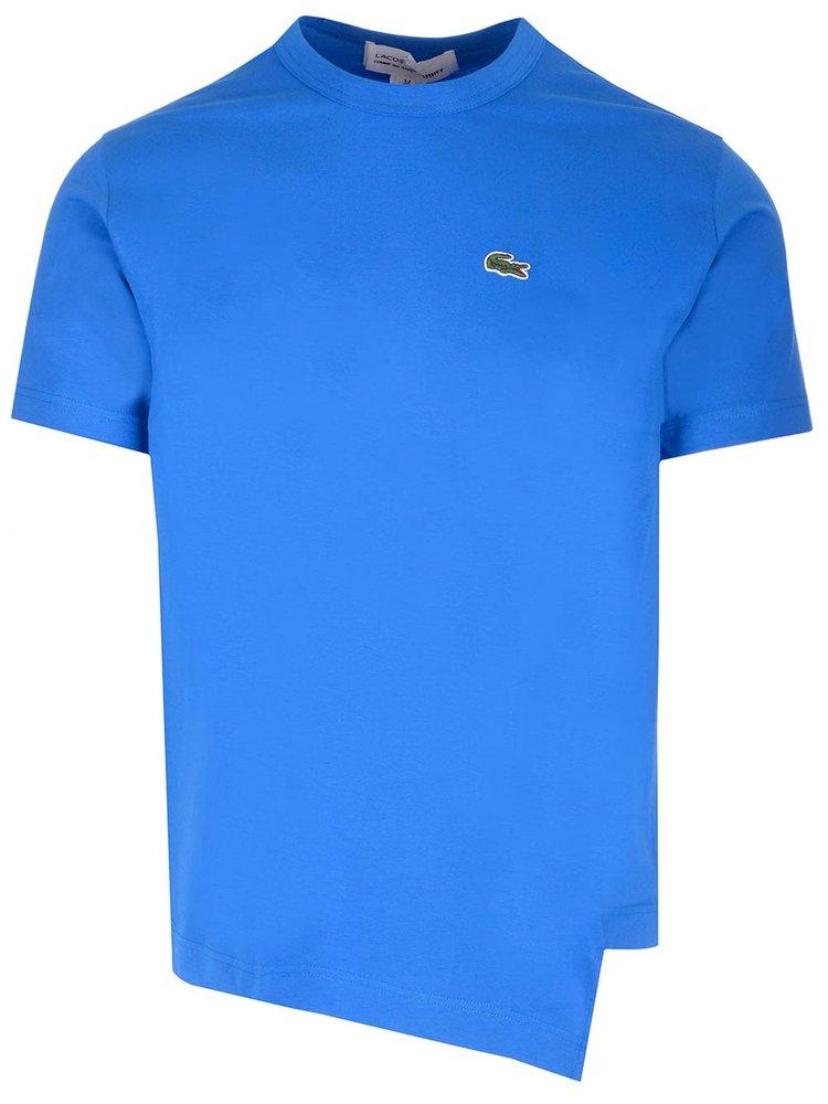 Like boys x lacoste asymetric-hem crewneck t-shirt