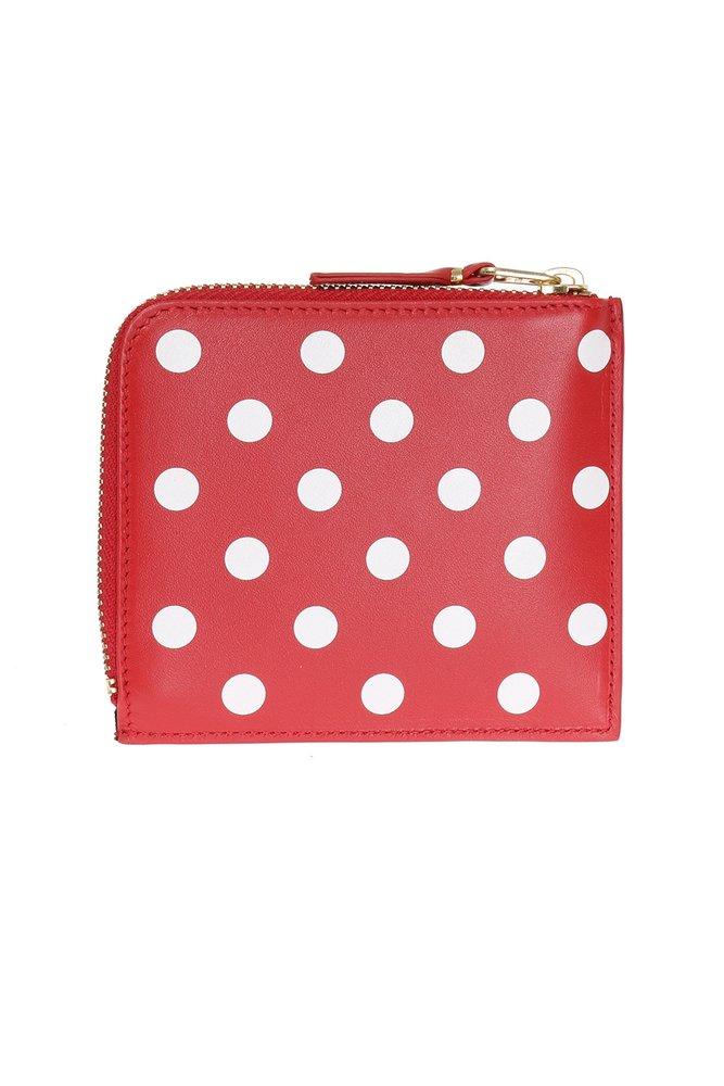 Comme des Garçons Wallet Dot Printed Zipped Wallet