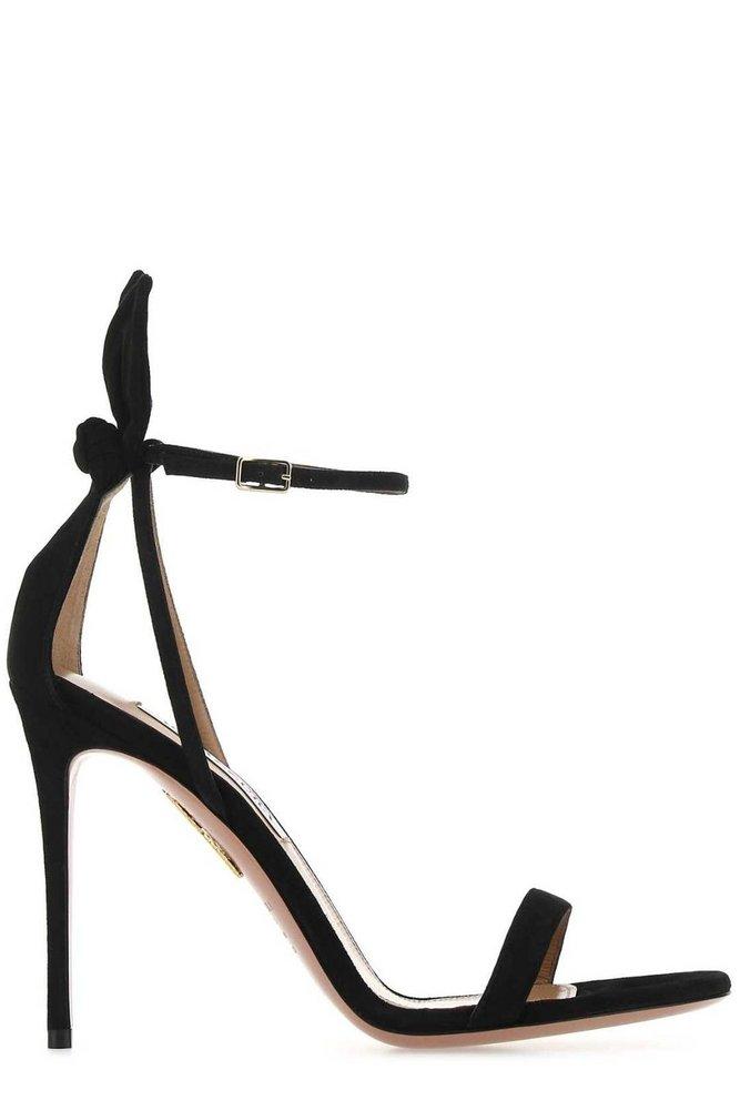 Aquazzura Bow Detailed Ankle Strap Sandals