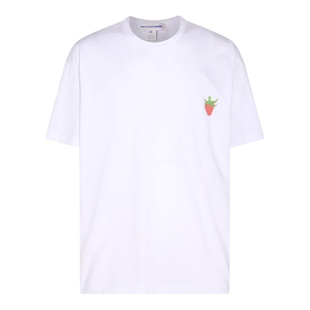 Like boys Strawberry Printed Crewned T-shirt